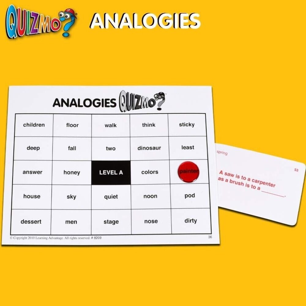 Quizmo Analogies Educational Bingo Language Skills Game 2-36 Players Age… - Picture 5 of 14